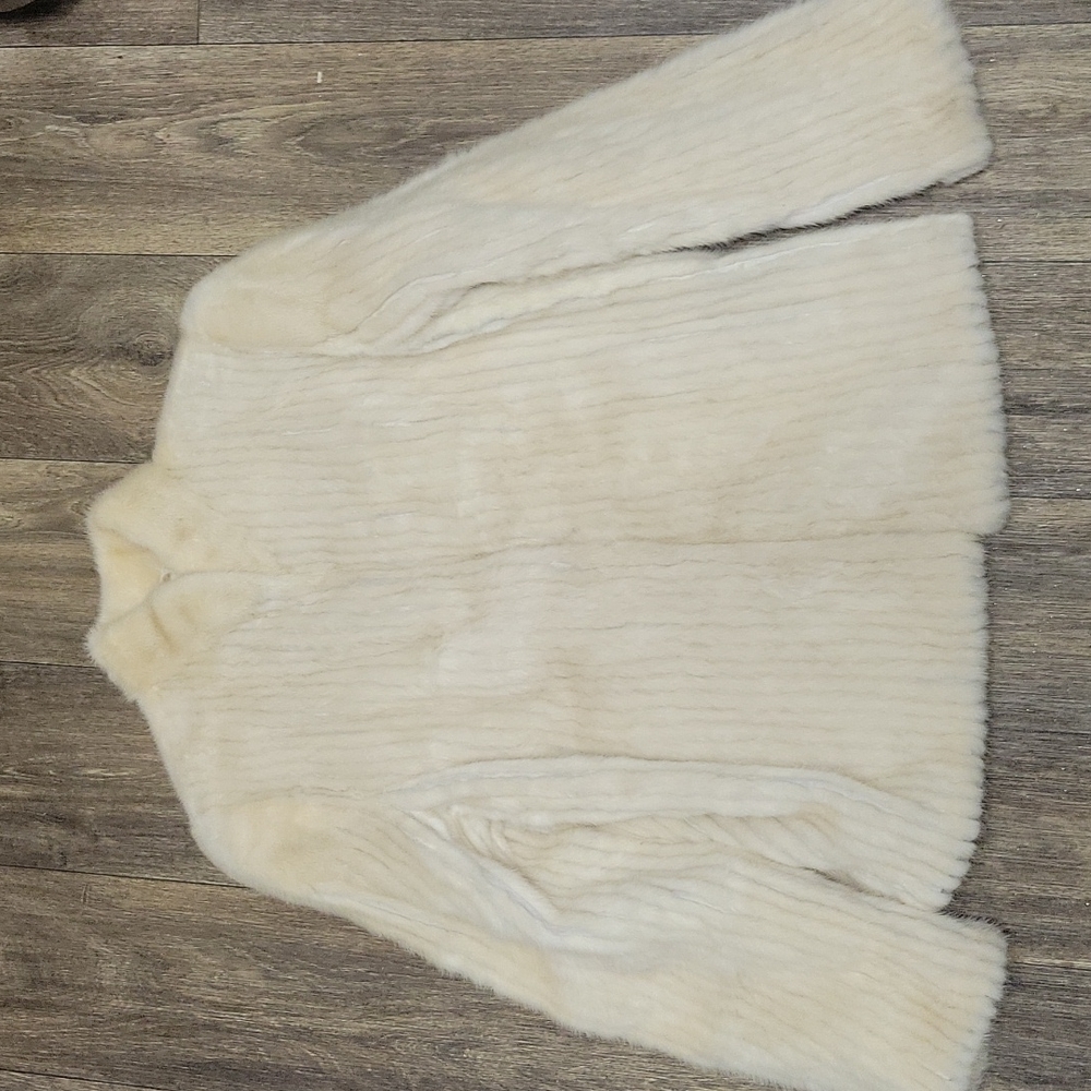 Ivory Mink Jacket - Saga Mink